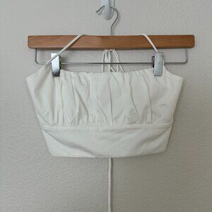 Princess Polly cropped white top